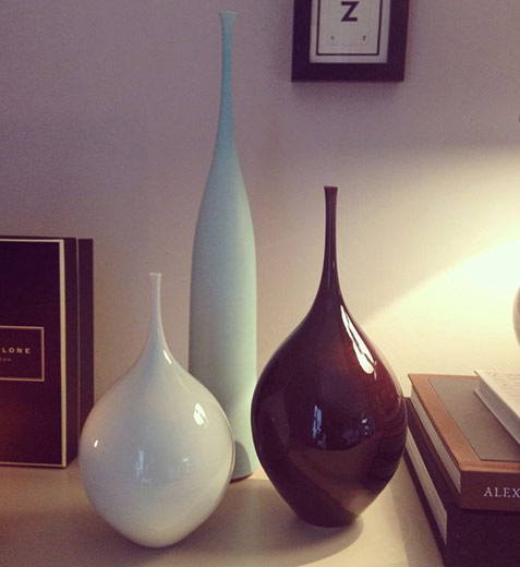 Sophie Cook ceramic contemporary vases in a decorative set