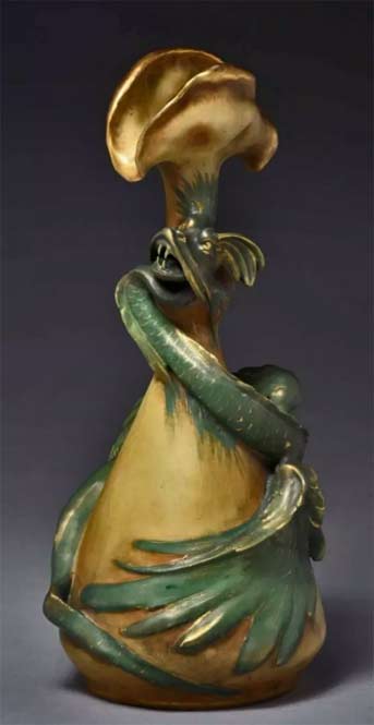 Amphora-Ceramic-Green Dragon-Vase