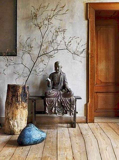 Buddhist-stone-statue interior decorating