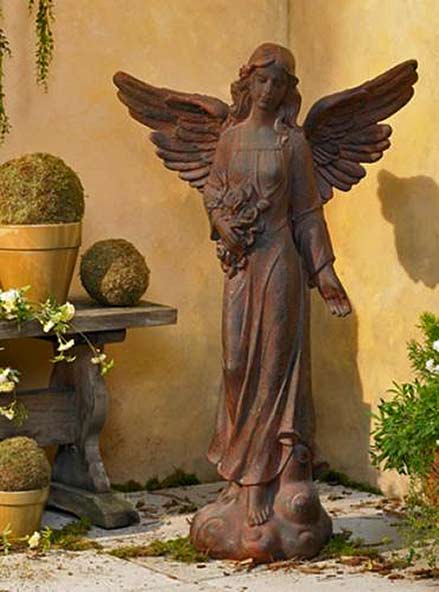 terracotta angel statue