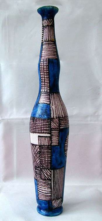 Guido-Gambone-vintage-vase - tall