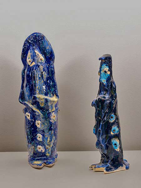 Lawrence Omeenyo Umpila Missus and Mister Croc 2013 earthenware