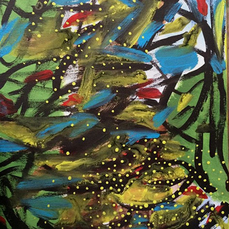 Linda Hoffhines abstract watercolour painting