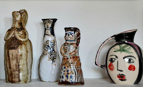 Female figure vessels -- Lydia Corbett