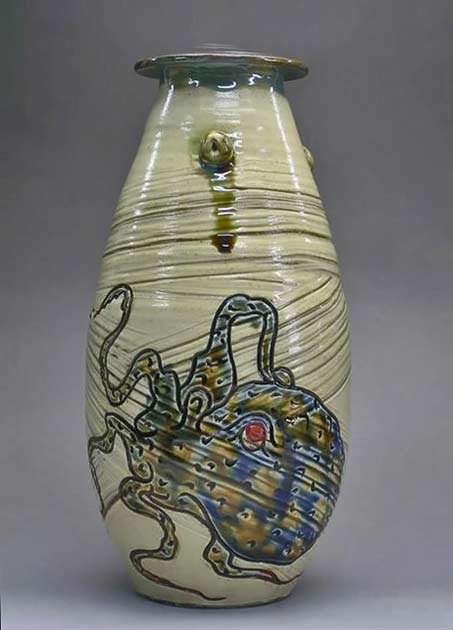 Octopus vase -Suzuki Miyagi