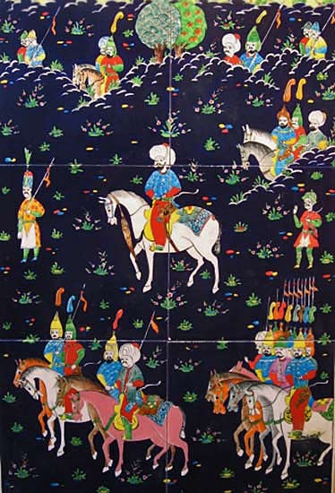 persian-minuture-danielle-adjoubel ceramic tile panel