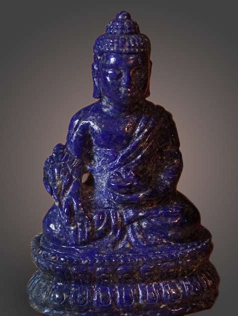 Rare-hand-carved-Lapis-Lazuli--Medicine-Buddha